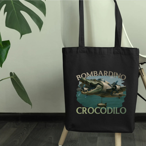 Bombardino Crocodilo - Italian Brainrot - torba z nadrukiem