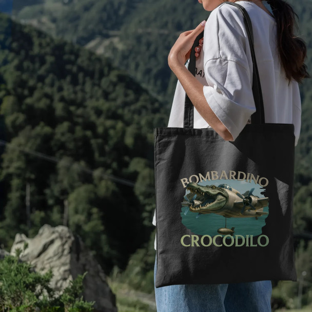 Bombardino Crocodilo - Italian Brainrot - torba z nadrukiem