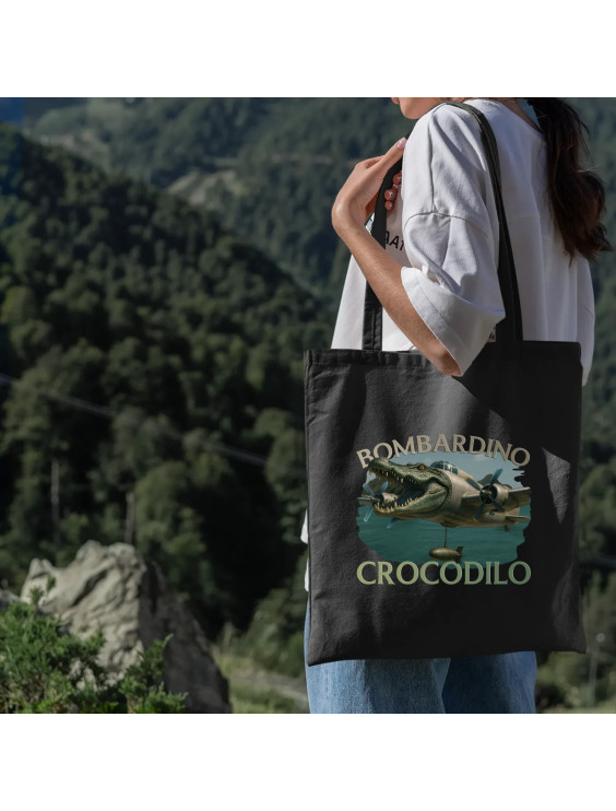 Bombardino Crocodilo - Italian Brainrot - torba z nadrukiem