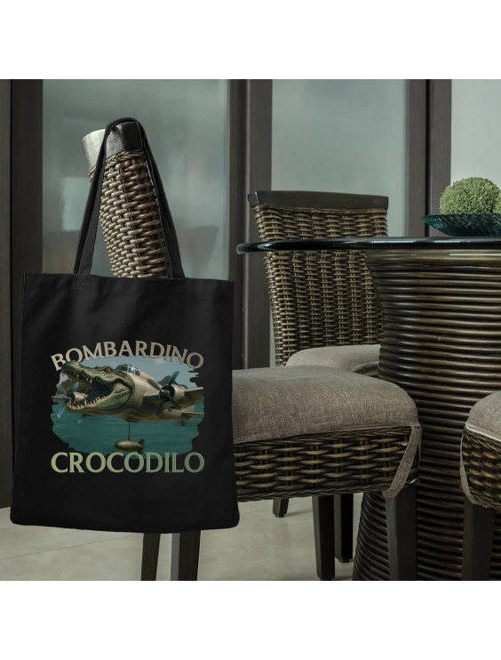 Bombardino Crocodilo - Italian Brainrot - torba z nadrukiem