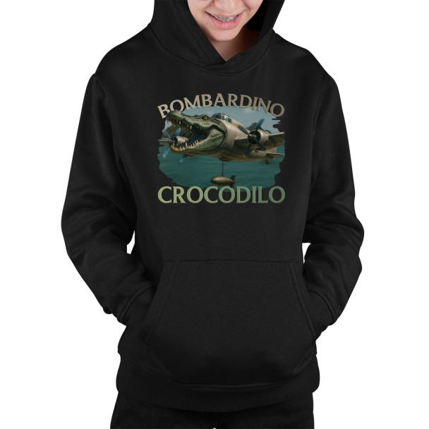 Bombardino Crocodilo - Italian Brainrot - dziecięca bluza z nadrukiem