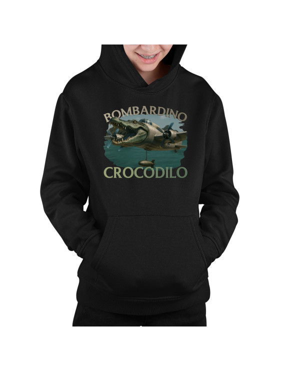 Bombardino Crocodilo - Italian Brainrot - dziecięca bluza z nadrukiem