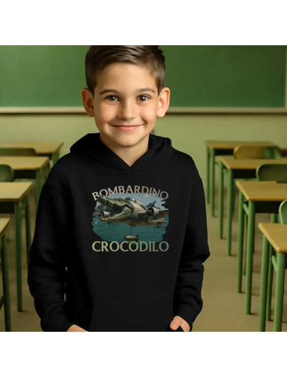 Bombardino Crocodilo - Italian Brainrot - dziecięca bluza z nadrukiem