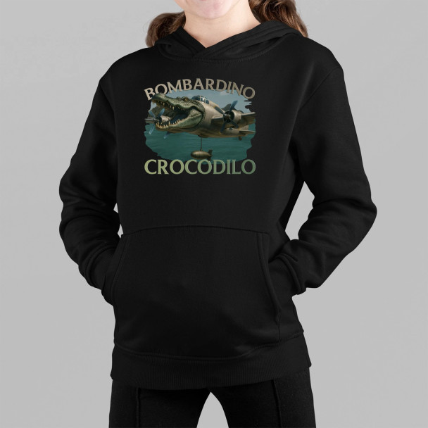 Bombardino Crocodilo - Italian Brainrot - dziecięca bluza z nadrukiem