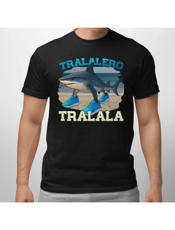 Tralalero Tralala - Italian Brainrot  - męska koszulka z nadrukiem