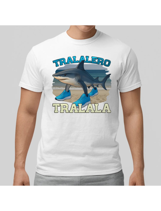 Tralalero Tralala - Italian Brainrot  - męska koszulka z nadrukiem