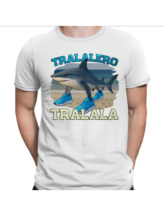 Tralalero Tralala - Italian Brainrot  - męska koszulka z nadrukiem