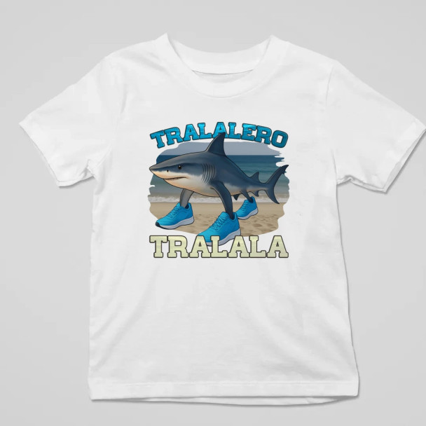 Tralalero Tralala - Italian Brainrot - dziecięca koszulka z nadrukiem