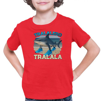 Tralalero Tralala - Italian Brainrot - dziecięca koszulka z nadrukiem