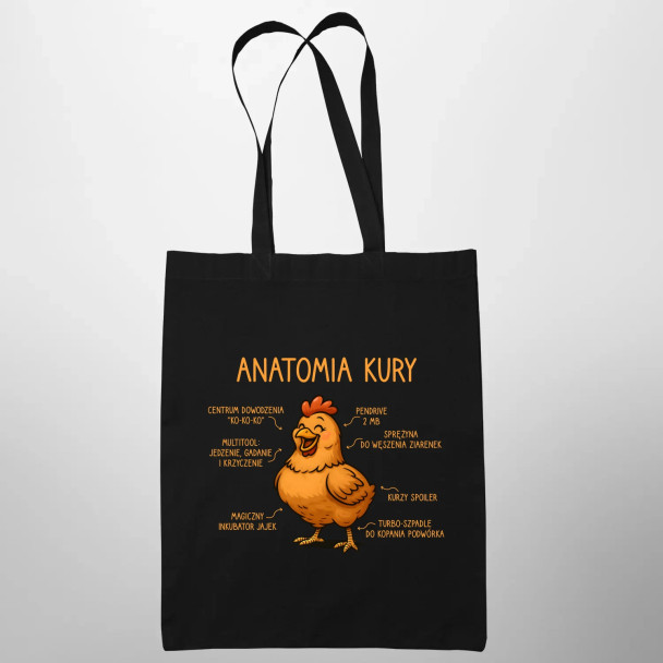 Anatomia kury - torba z nadrukiem