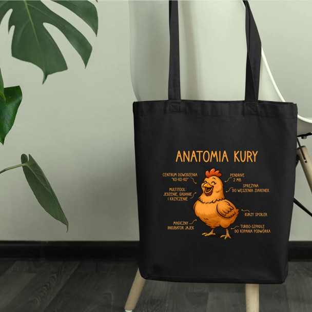 Anatomia kury - torba z nadrukiem