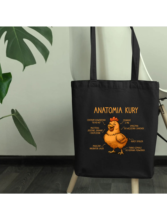 Anatomia kury - torba z nadrukiem