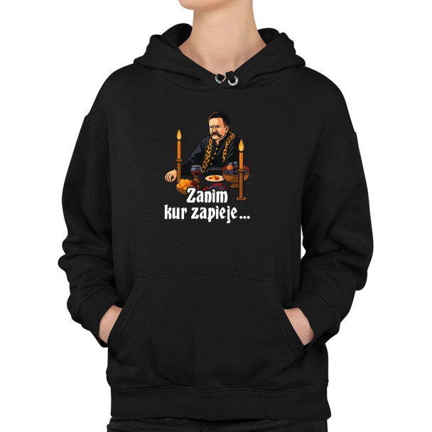 Zanim kur zapieje - damska bluza z nadrukiem