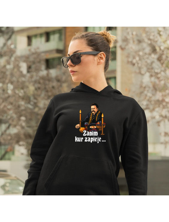 Zanim kur zapieje - damska bluza z nadrukiem