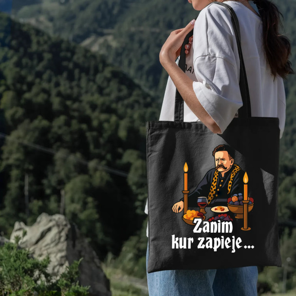 Zanim kur zapieje - torba z nadrukiem