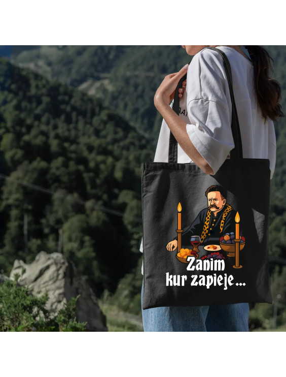Zanim kur zapieje - torba z nadrukiem