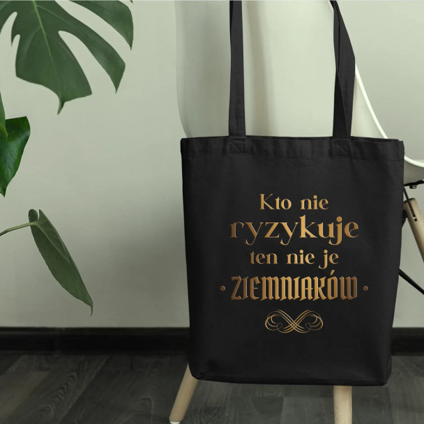 Kto nie ryzykuje ten nie je ziemniaków - dla fanów serialu 1670 - torba z nadrukiem