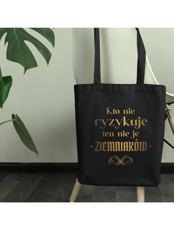 Kto nie ryzykuje ten nie je ziemniaków - dla fanów serialu 1670 - torba z nadrukiem
