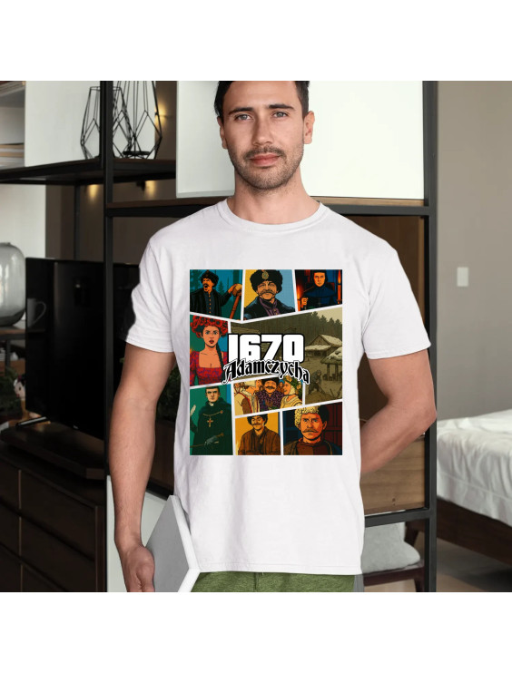 1670 Adamczycha - dla fanów serialu 1670  - męska koszulka z nadrukiem