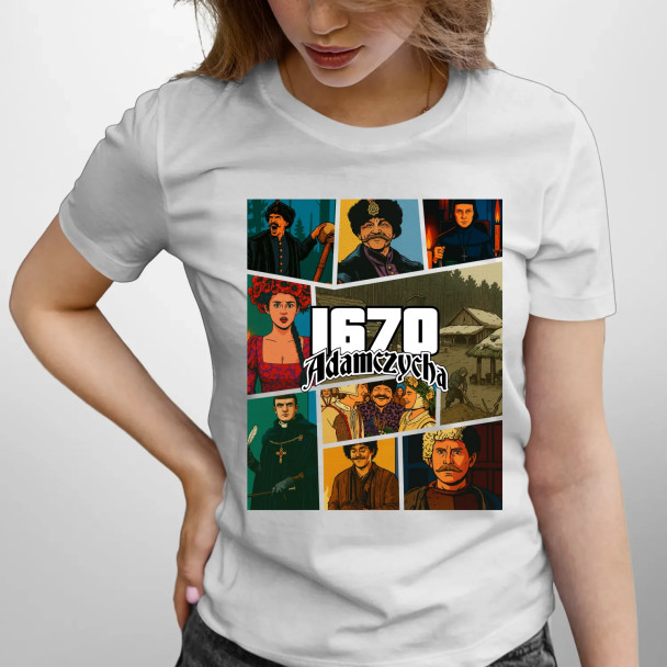 1670 Adamczycha - dla fanów serialu 1670 - damska koszulka z nadrukiem