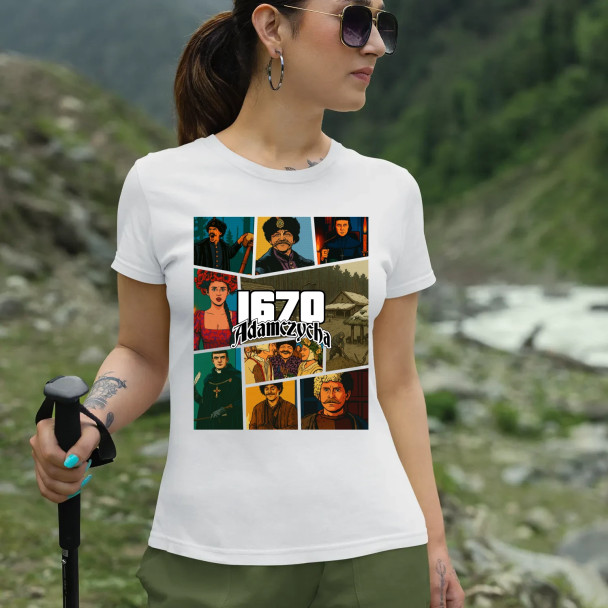 1670 Adamczycha - dla fanów serialu 1670 - damska koszulka z nadrukiem