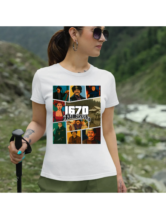 1670 Adamczycha - dla fanów serialu 1670 - damska koszulka z nadrukiem