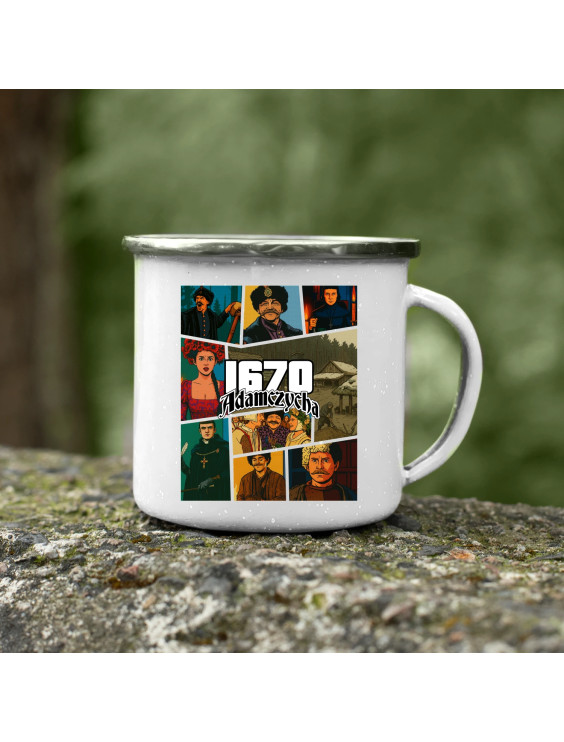 1670 Adamczycha - dla fanów serialu 1670 - kubek emaliowany z nadrukiem