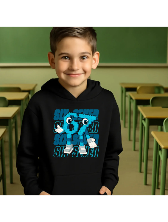 Six seven 67 - Italian Brainrot  - dziecięca bluza z nadrukiem